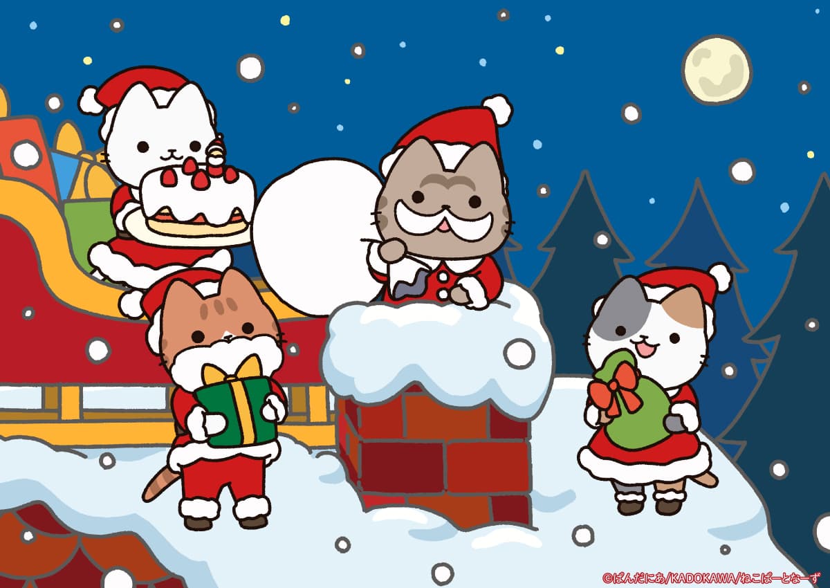 12月「クリスマスなねこ」ビジュアル